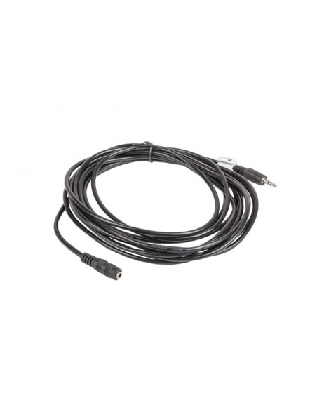 Lanberg CA-MJFJ-10CC-0050-BK cable de audio 5 m 3,5mm Negro