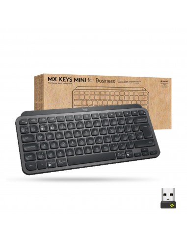 Logitech Mx Keys Mini For Business teclado RF Wireless + Bluetooth QWERTY Inglés Grafito