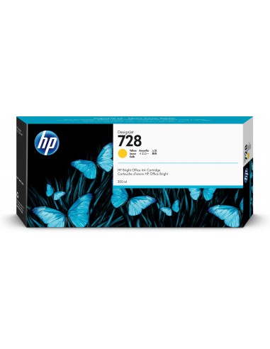 HP Cartucho de tinta DesignJet 728 amarillo de 300 ml