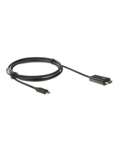 Ewent EW9824 adaptador de cable de vídeo 2 m USB Tipo C HDMI tipo A (Estándar) Negro