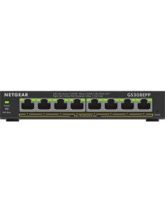 NETGEAR 8-Port Gigabit Ethernet High-Power PoE+ Plus Switch (GS308EPP) Gestionado L2 L3 Gigabit Ethernet (10 100 1000) Energía 2