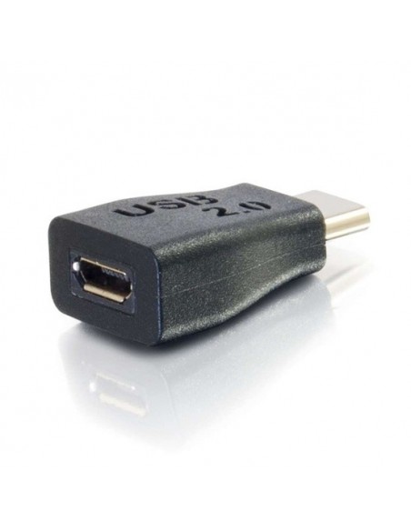 C2G Convertidor adaptador M H USB 2.0 USB-C® a USB Micro-B, negro