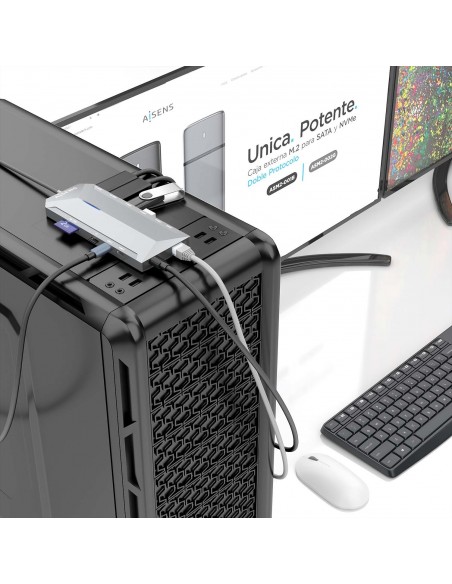 AISENS USB-C Dock 12 En 1, USB-C A 2xHDMI, 1xRJ45, 3xUSB-A, 2xUSB-C, 1xUSB-C PD, 1xAudio, 1xSD, 1xMicro SD, Gris, 30cm AISENS USB-C Dock 12 En 1, USB-C A 2xHDMI, 1xRJ45, 3xUSB-A, 2xUSB-C, 1xUSB-C PD, 1xAudio, 1xSD, 1xMicro SD, Gris, 30cm