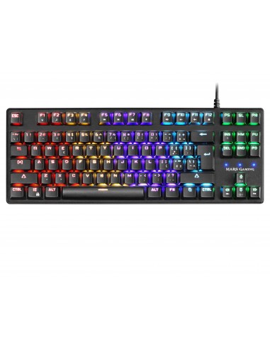Mars Gaming MKXTKLBPT Teclado Mecánico Ultra-compacto TKL RGB Reposamuñecas Switch OUTEMU SQ Azul Idioma Portugués