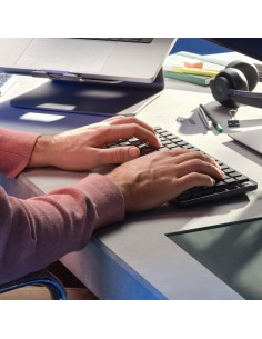 Logitech MX Mini Mechanical teclado RF Wireless + Bluetooth QWERTY Internacional de EE.UU. Grafito, Gris 2