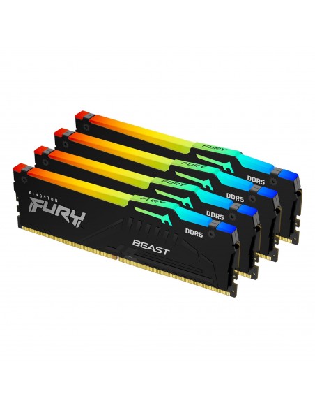 Kingston Technology FURY Beast RGB módulo de memoria 64 GB 4 x 16 GB DDR5 5200 MHz