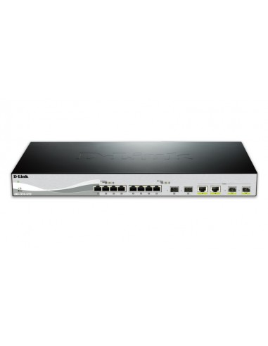D-Link DXS-1210-12TC E switch Gestionado L2 10G Ethernet (100 1000 10000) 1U Negro, Plata