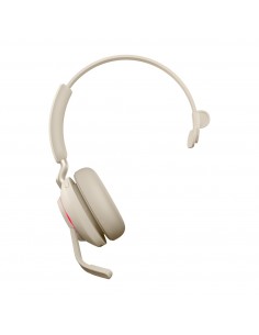 Jabra Evolve2 65, UC Mono Auriculares Inalámbrico Diadema Oficina Centro de llamadas USB Tipo C Bluetooth Beige