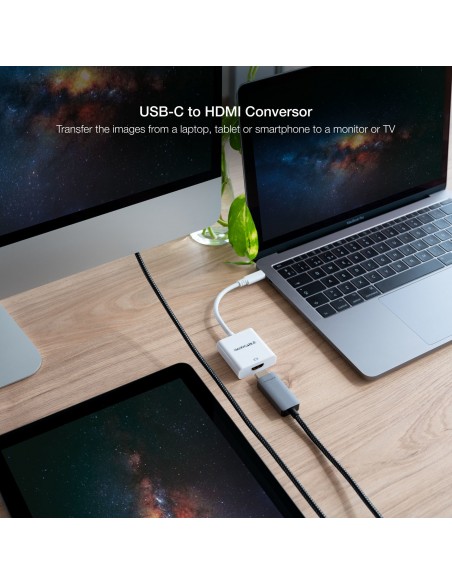 Nanocable CONVERSOR USB-C A HDMI 4K, 15 CM