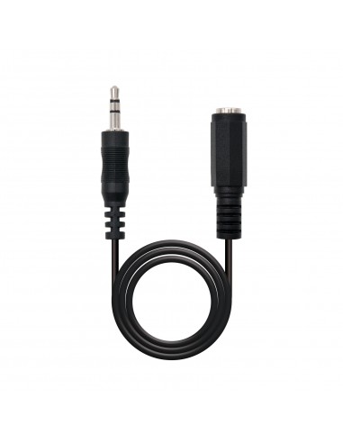Nanocable 10.24.0201 cable de audio 1,5 m 3,5mm Negro