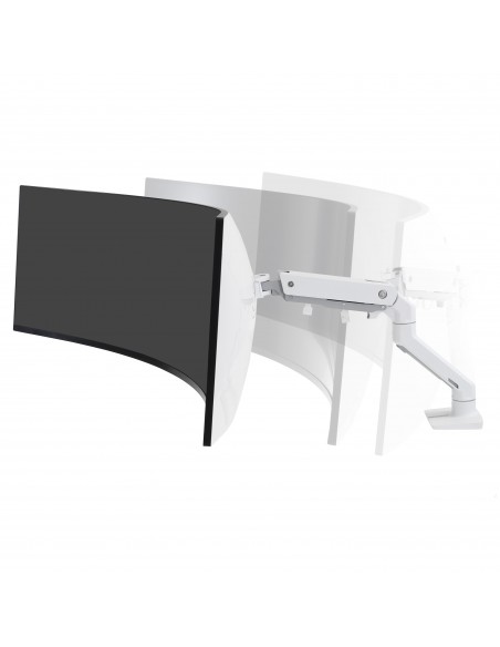 Ergotron HX Series 45-647-216 soporte para monitor 124,5 cm (49") Blanco Escritorio