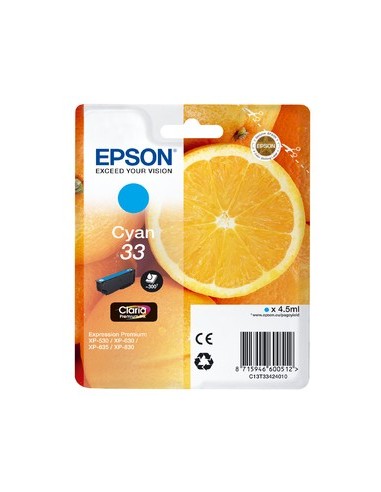 Epson Oranges C13T33424010 cartucho de tinta 1 pieza(s) Original Cian