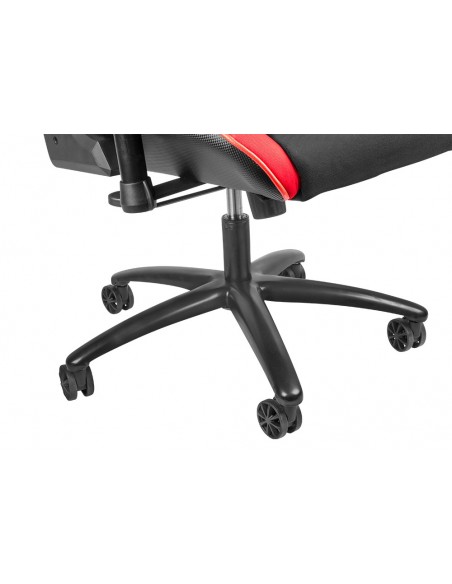 GENESIS SX77 Silla para videojuegos de PC Asiento acolchado Negro, Rojo