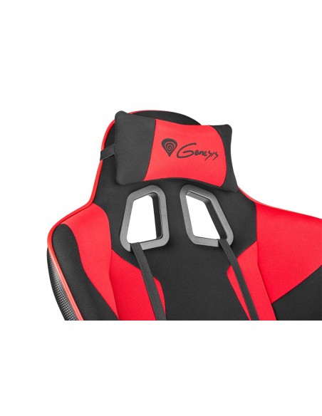 GENESIS SX77 Silla para videojuegos de PC Asiento acolchado Negro, Rojo