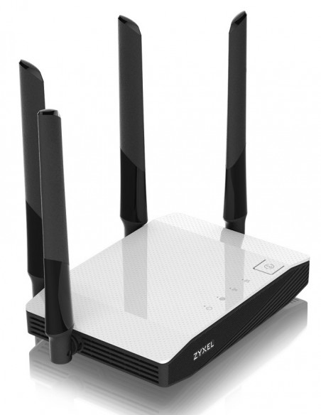Zyxel NBG6604 router inalámbrico Ethernet rápido Doble banda (2,4 GHz   5 GHz) Negro, Blanco
