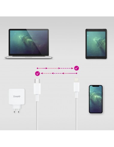 Nanocable Cable Lightning a USB-C, 50 cm