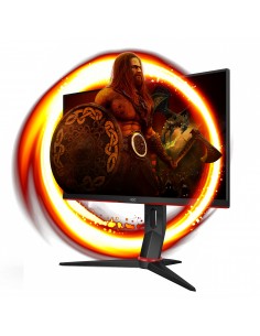 AOC 24G2SU BK pantalla para PC 60,5 cm (23.8") 1920 x 1080 Pixeles Full HD Negro, Rojo