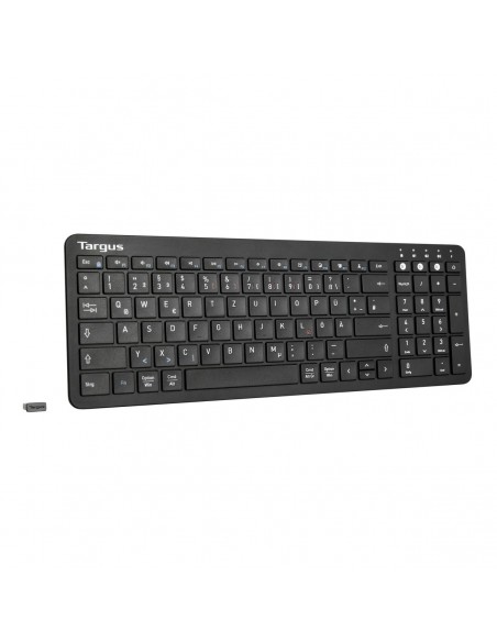 Targus AKB863DE teclado Bluetooth QWERTZ Alemán Negro
