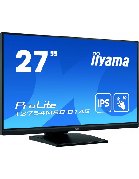 iiyama ProLite T2754MSC-B1AG pantalla para PC 68,6 cm (27") 1920 x 1080 Pixeles Full HD LED Pantalla táctil Multi-usuario Negro