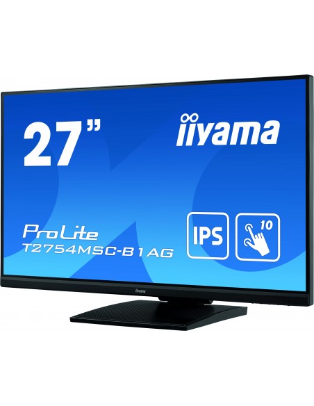 iiyama ProLite T2754MSC-B1AG pantalla para PC 68,6 cm (27") 1920 x 1080 Pixeles Full HD LED Pantalla táctil Multi-usuario Negro