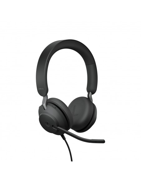 Jabra Evolve2 40, MS Stereo Auriculares Alámbrico Diadema Oficina Centro de llamadas USB tipo A Bluetooth Negro