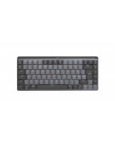 Logitech MX Mini Mechanical teclado RF Wireless + Bluetooth QWERTY Danés, Finlandés, Noruego, Sueco Grafito, Gris