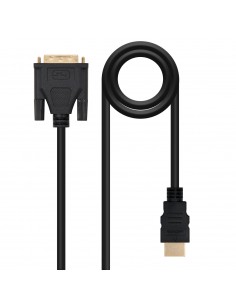 Nanocable HDMI - DVI, 3m HDMI tipo A (Estándar) Negro