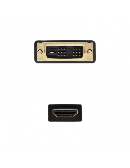 Nanocable HDMI - DVI, 3m HDMI tipo A (Estándar) Negro