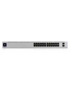 Ubiquiti UniFi Pro 24-Port PoE Gestionado L2 L3 Gigabit Ethernet (10 100 1000) Energía sobre Ethernet (PoE) 1U Plata