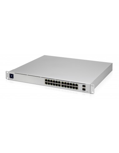 Ubiquiti UniFi Pro 24-Port PoE Gestionado L2 L3 Gigabit Ethernet (10 100 1000) Energía sobre Ethernet (PoE) 1U Plata