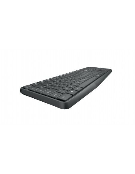 Logitech MK235 teclado Ratón incluido USB QWERTY Nórdico Gris