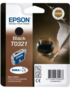 Epson Quill Cartucho T0321 negro (etiqueta RF)