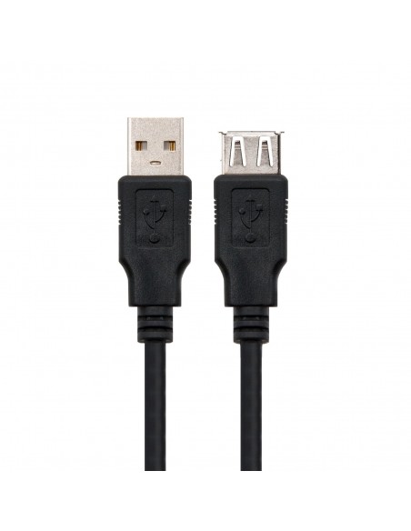 Nanocable CABLE USB 2.0, TIPO A M-A H, NEGRO, 3.0 M
