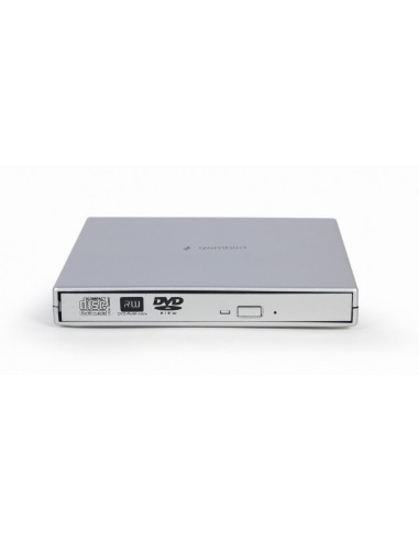 Gembird DVD-USB-02-SV unidad de disco óptico DVD±RW Plata