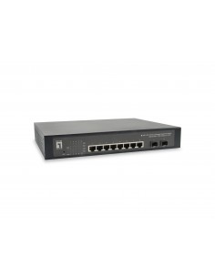 LevelOne GEP-1070 switch Gestionado L2 Gigabit Ethernet (10 100 1000) Energía sobre Ethernet (PoE) 19U Negro