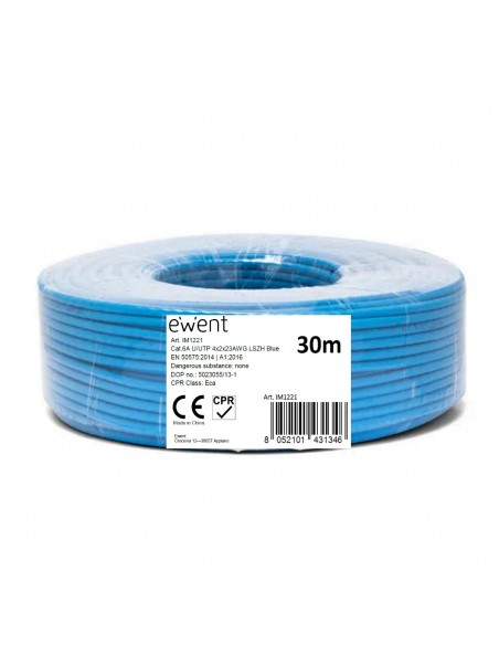 Ewent IM1221 cable de red Azul 30 m Cat6a U UTP (UTP)