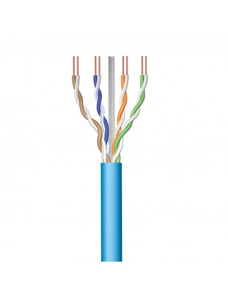 Ewent IM1223 cable de red Azul 100 m Cat6a U UTP (UTP)