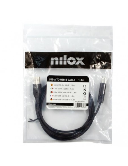 Nilox Cable USB-A a USB-B (PARA IMPRESORA) - 1.8 Metros
