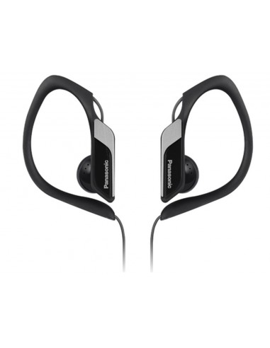 Panasonic RP-HS34E Auriculares Alámbrico gancho de oreja, Dentro de oído Deportes Negro