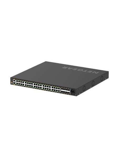 NETGEAR GSM4248P-100EUS switch Gestionado L2 L3 L4 Gigabit Ethernet (10 100 1000) Energía sobre Ethernet (PoE) Negro