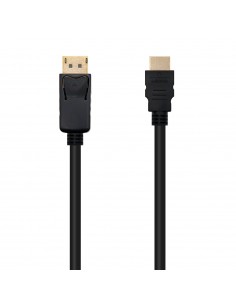 Nanocable Cable conversor DISPLAYPORT a HDMI, DP M - HDMI M, Negro, 2.0 M