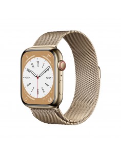 Apple Watch Series 8 OLED 45 mm Digital 396 x 484 Pixeles Pantalla táctil 4G Oro Wifi GPS (satélite)