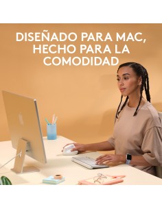 Logitech Lift for Mac ratón mano derecha RF Wireless + Bluetooth Óptico 4000 DPI 2
