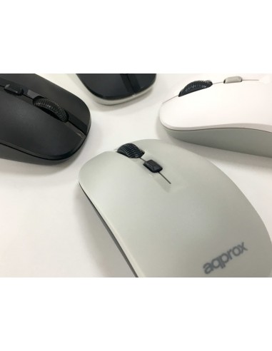 Approx XM180 ratón mano derecha RF inalámbrico Óptico 1600 DPI