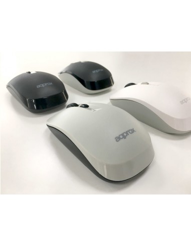 Approx XM180 ratón mano derecha RF inalámbrico Óptico 1600 DPI