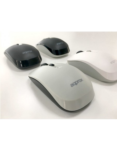 Approx XM180 ratón mano derecha RF inalámbrico Óptico 1600 DPI