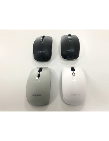 Approx XM180 ratón mano derecha RF inalámbrico Óptico 1600 DPI