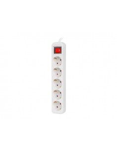 Lanberg PS1-05F-0300-W base múltiple 3 m 5 salidas AC Interior Blanco 2