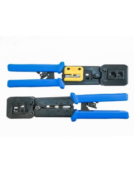 Lanberg NT-0204 crimpadora Herramienta para prensar Negro, Azul