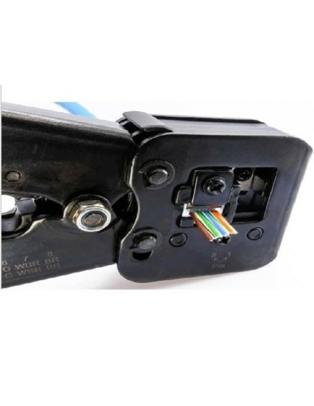 Lanberg NT-0204 crimpadora Herramienta para prensar Negro, Azul